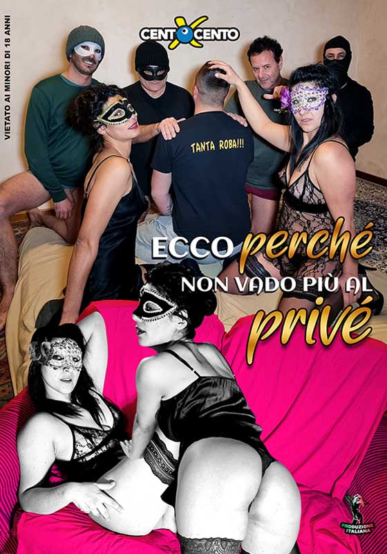 Ecco perchè non vado più al privè CentoXCento Streaming : Ultimamente c'è la tendenza da parte di note coppie scambiste frequentatrici di club privè, di scegliere la CentoXCento per i loro giochi sessuali. Forse perché si divertono di più? Oggi con noi due coppie nuove ex privè che ci spiegheranno il perché ... ( PORNO-HD-STREAMING - Film Porno Italiani Streaming - PornoHDStreaming , Cento X Cento VOD, Video Porno Gratis, Porno Streaming , DVD Porno , Porno Download , TV per Adulti Streaming ) ... (CXD01661)